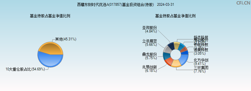 西藏东财时代优选A(017857)基金投资组合(持股)图