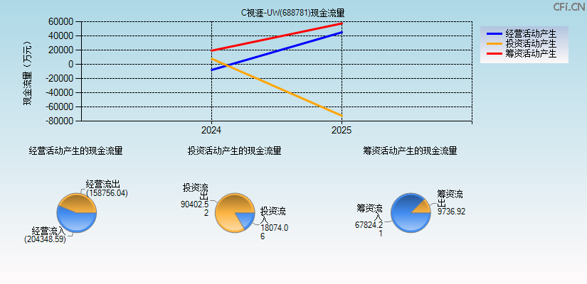 C视涯-UW(688781)现金流量表图