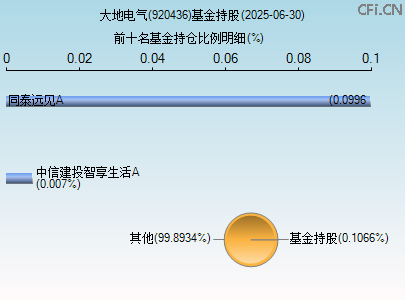 920436基金持仓图 920436基金持仓图