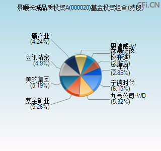 000020基金投资组合(持股)图