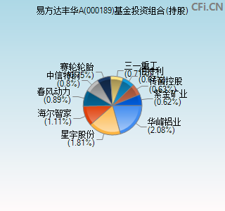 000189基金投资组合(持股)图