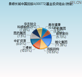 000772基金投资组合(持股)图