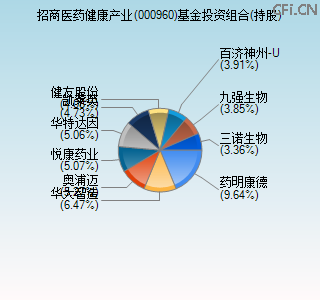 000960基金投资组合(持股)图