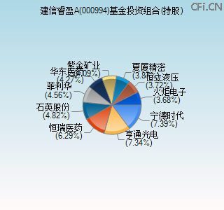 000994基金投资组合(持股)图