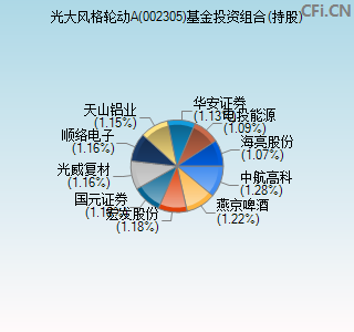 002305基金投资组合(持股)图