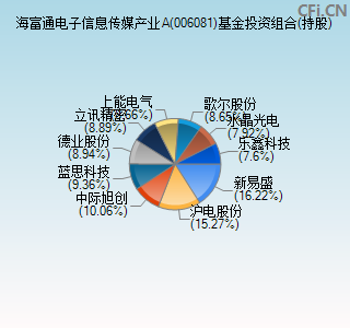 006081基金投资组合(持股)图