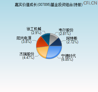 007895基金投资组合(持股)图