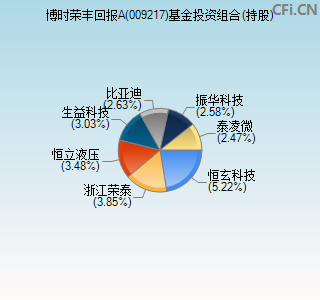 009217基金投资组合(持股)图