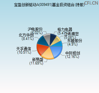 009491基金投资组合(持股)图