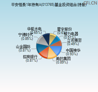 013765基金投资组合(持股)图