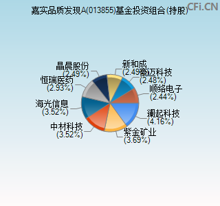 013855基金投资组合(持股)图