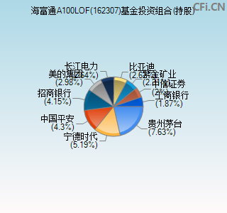 162307基金投资组合(持股)图