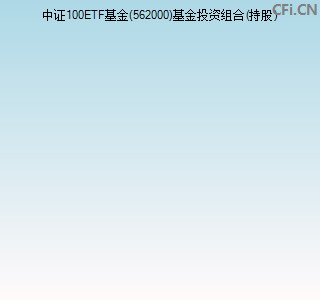 华宝中证100etf562000