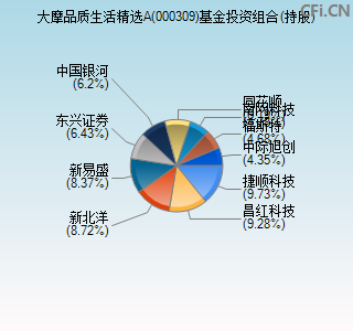 000309基金投资组合(持股)图