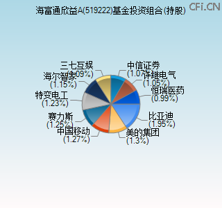 519222基金投资组合(持股)图 519222基金投资组合(持股)图