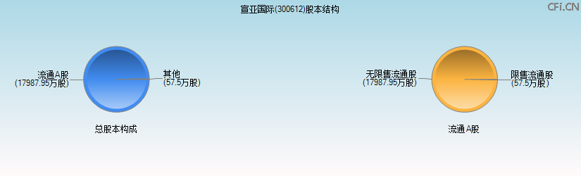宣亚国际(300612)股本结构图