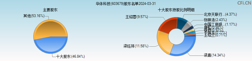 华体科技(603679)主要股东图