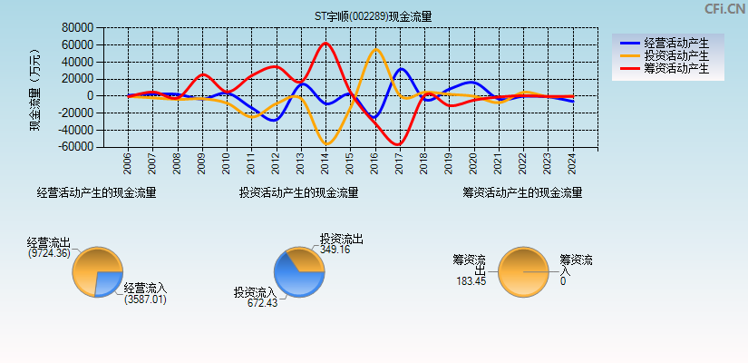 ST宇顺(002289)现金流量表图