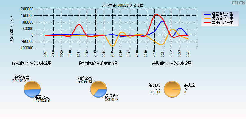 北京君正(300223)现金流量表图