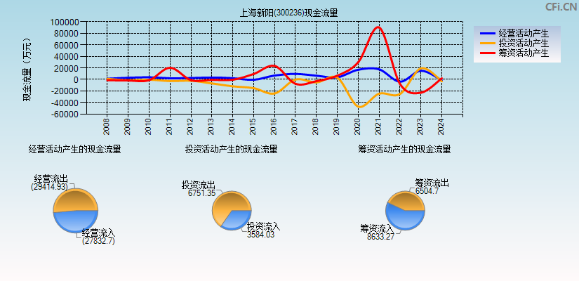 上海新阳(300236)现金流量表图