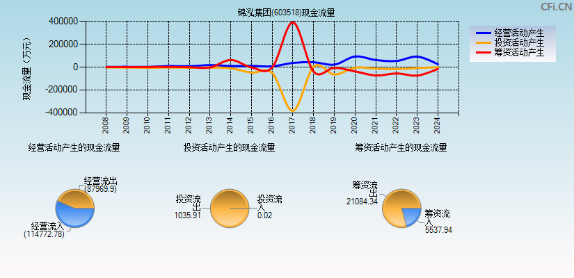 锦泓集团(603518)现金流量表图