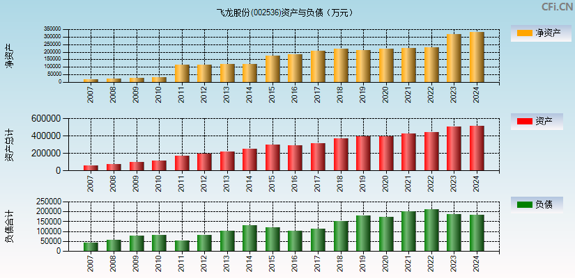 飞龙股份(002536)资产负债表图