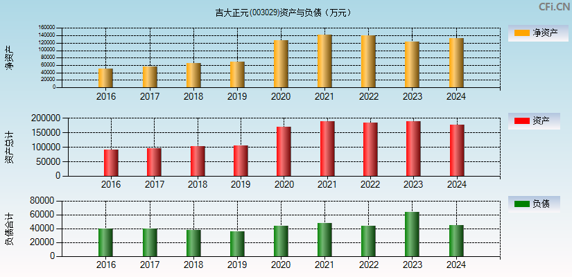 吉大正元(003029)资产负债表图