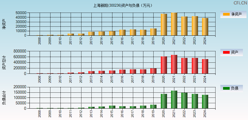 上海新阳(300236)资产负债表图