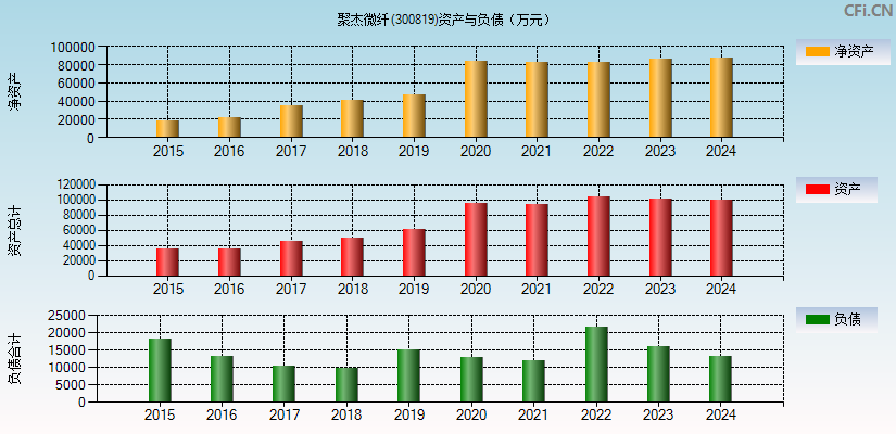 聚杰微纤(300819)资产负债表图