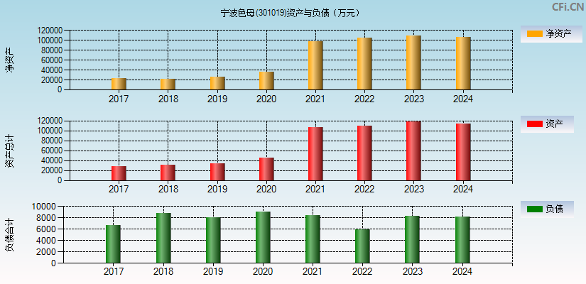 宁波色母(301019)资产负债表图
