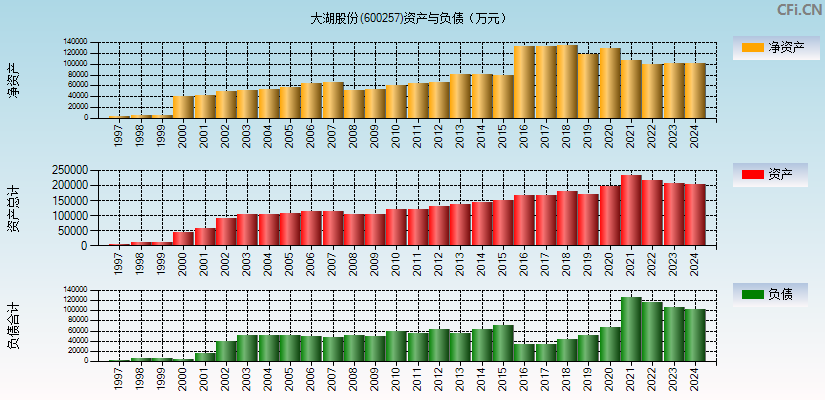 大湖股份(600257)资产负债表图