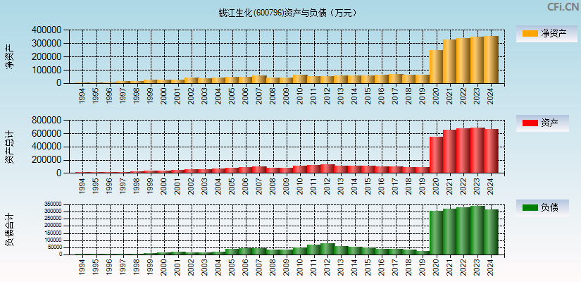 钱江生化(600796)资产负债表图