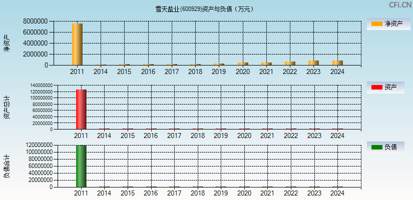 雪天盐业(600929)资产负债表图