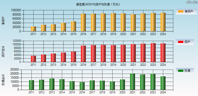 新宏泰(603016)资产负债表图