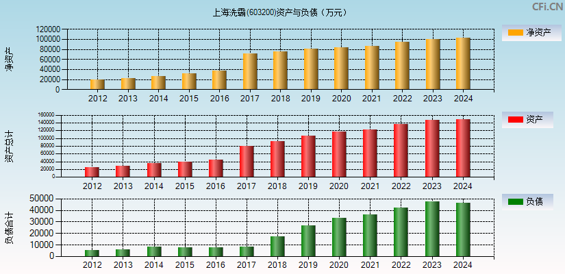 上海洗霸(603200)资产负债表图