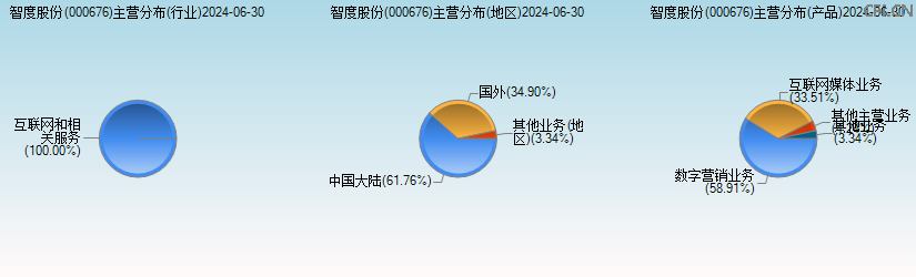 智度股份(000676)主营分布图