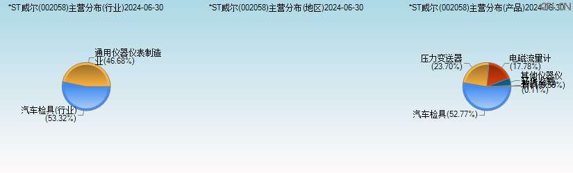 *ST威尔(002058)主营分布图 *ST威尔(002058)主营分布图