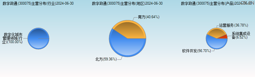 数字政通(300075)主营分布图 数字政通(300075)主营分布图