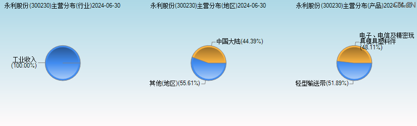 永利股份(300230)主营分布图