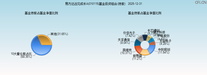 易方达远见成长A(010115)基金投资组合(持股)图 易方达远见成长A(010115)基金投资组合(持股)图