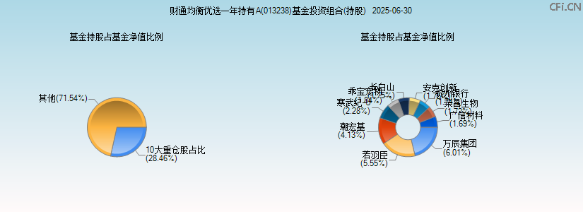 财通均衡优选一年持有A(013238)基金投资组合(持股)图 财通均衡优选一年持有A(013238)基金投资组合(持股)图
