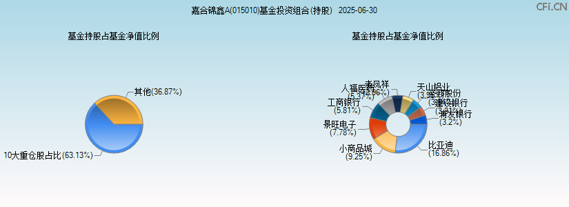 嘉合锦鑫A(015010)基金投资组合(持股)图 嘉合锦鑫A(015010)基金投资组合(持股)图