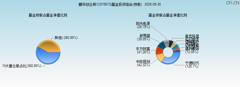 鹏华创业板C(015673)基金投资组合(持股)图 鹏华创业板C(015673)基金投资组合(持股)图