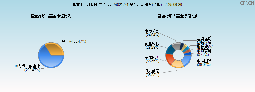 华宝上证科创板芯片指数A(021224)基金投资组合(持股)图 华宝上证科创板芯片指数A(021224)基金投资组合(持股)图