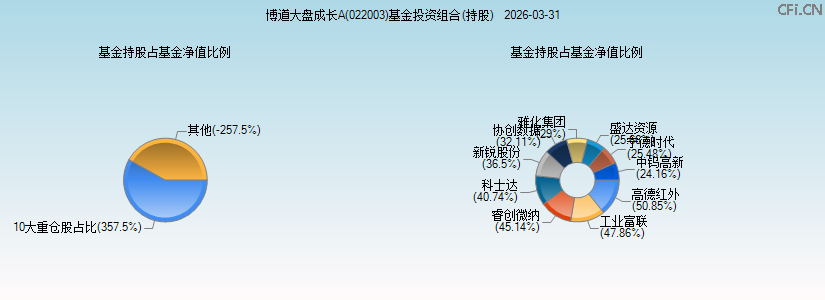 博道大盘成长A(022003)基金投资组合(持股)图 博道大盘成长A(022003)基金投资组合(持股)图