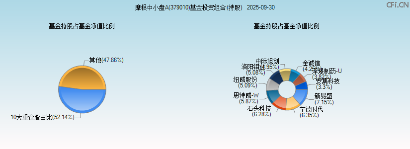摩根中小盘A(379010)基金投资组合(持股)图 摩根中小盘A(379010)基金投资组合(持股)图