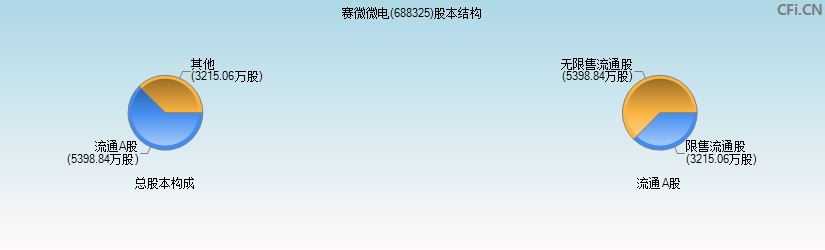 赛微微电(688325)股本结构图