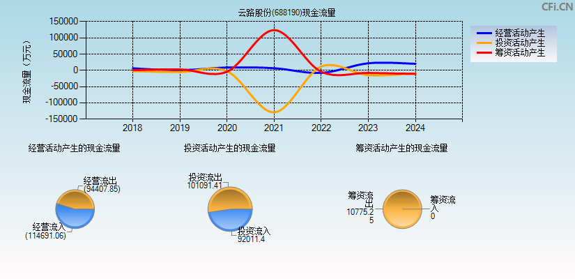 云路股份(688190)现金流量表图