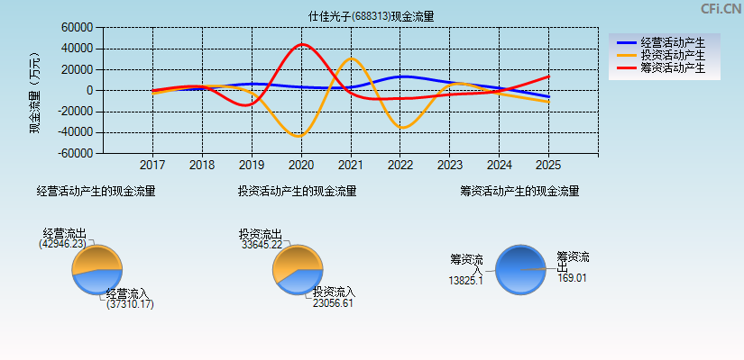 仕佳光子(688313)现金流量表图