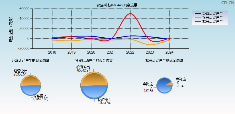 磁谷科技(688448)现金流量表图